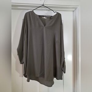 Elegant Olive Green Women's Top